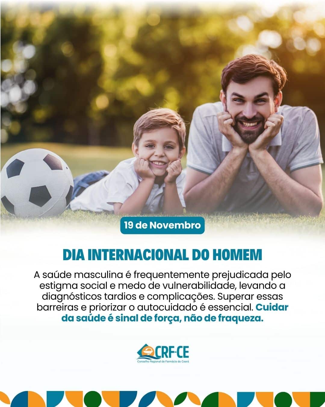Calendário – 19 de Novembro – Dia Internacional do Homem – CRF-CE