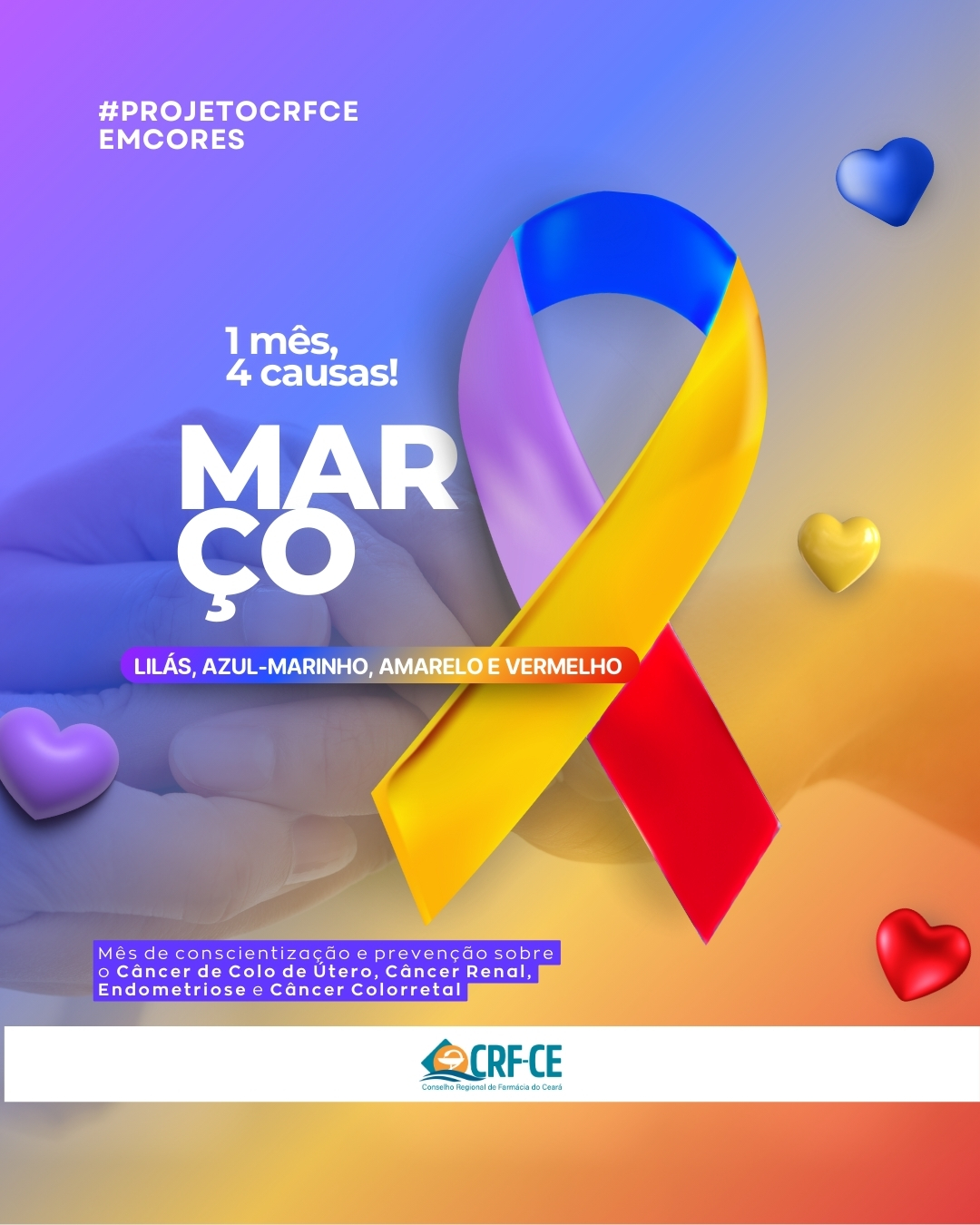 Março Azul-Marinho, Lilás, Vermelho e Amarelo – Conscientização e ...